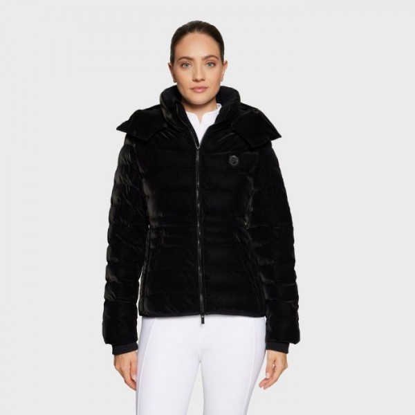 SAMSHIELD Jacke Damen Courchevelour HW24, Steppjacke, black velour